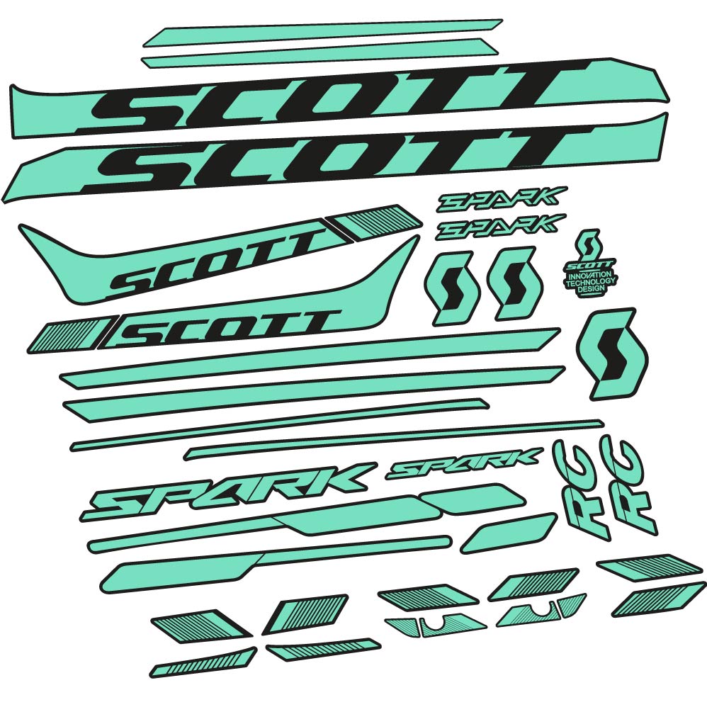 Aufkleber Scott Spark 930 2017, Rahmen, bicke Aufkleber Vinyl