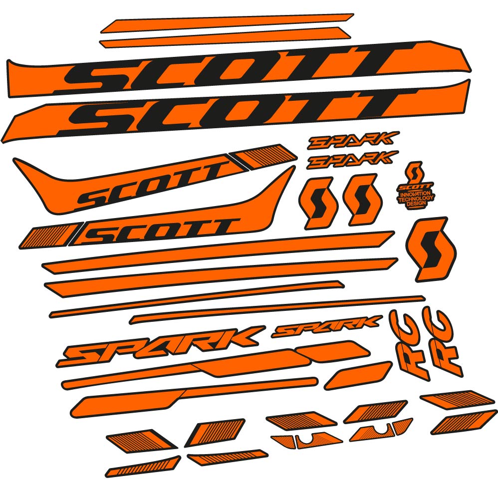 Aufkleber Scott Spark 930 2017, Rahmen, bicke Aufkleber Vinyl