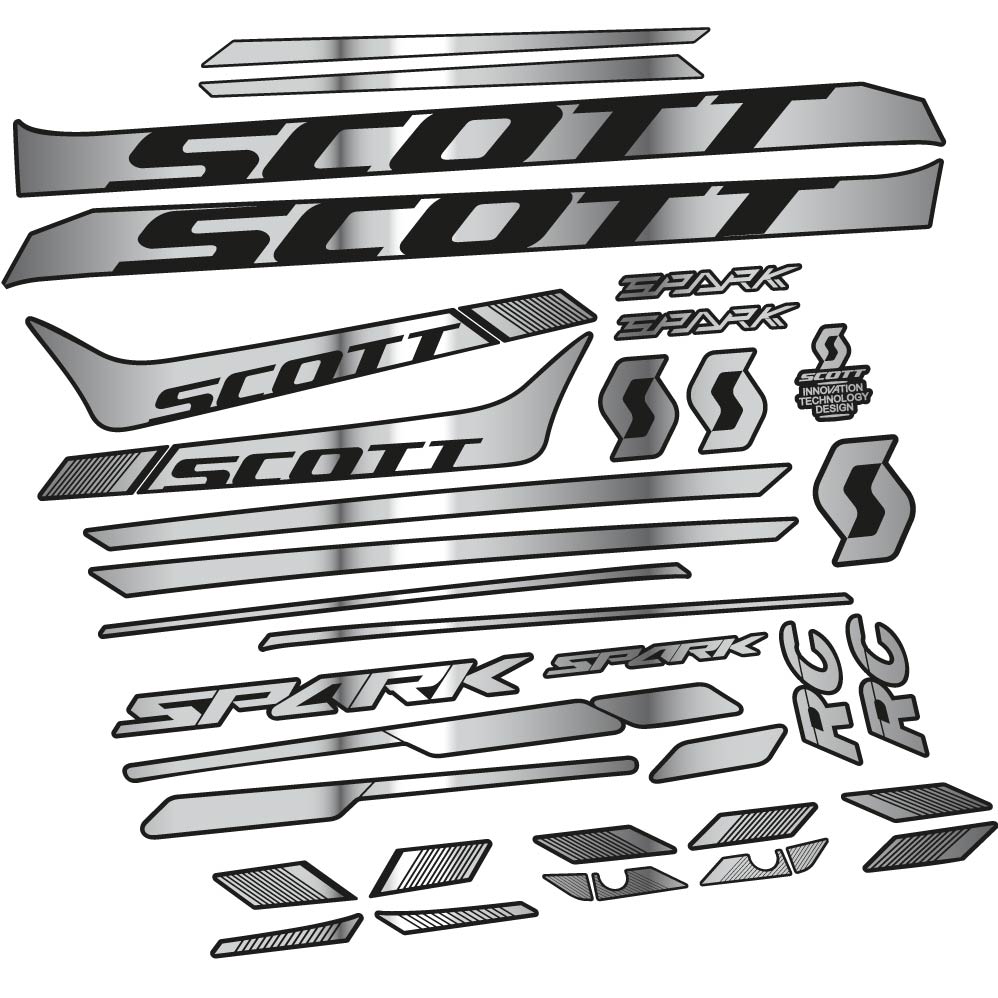 Aufkleber Scott Spark 930 2017, Rahmen, bicke Aufkleber Vinyl
