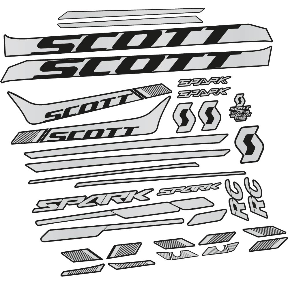 Aufkleber Scott Spark 930 2017, Rahmen, bicke Aufkleber Vinyl