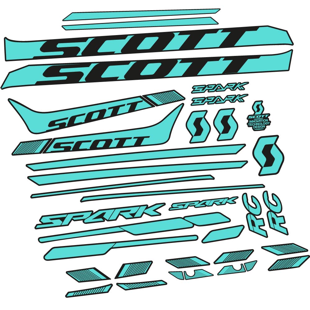 Aufkleber Scott Spark 930 2017, Rahmen, bicke Aufkleber Vinyl