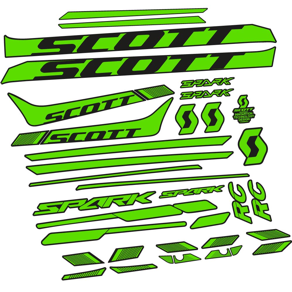 Aufkleber Scott Spark 930 2017, Rahmen, bicke Aufkleber Vinyl