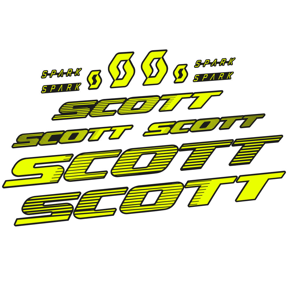 Aufkleber Scott Spark RC 2022, Rahmen, Fahrradaufkleber Vinyl
