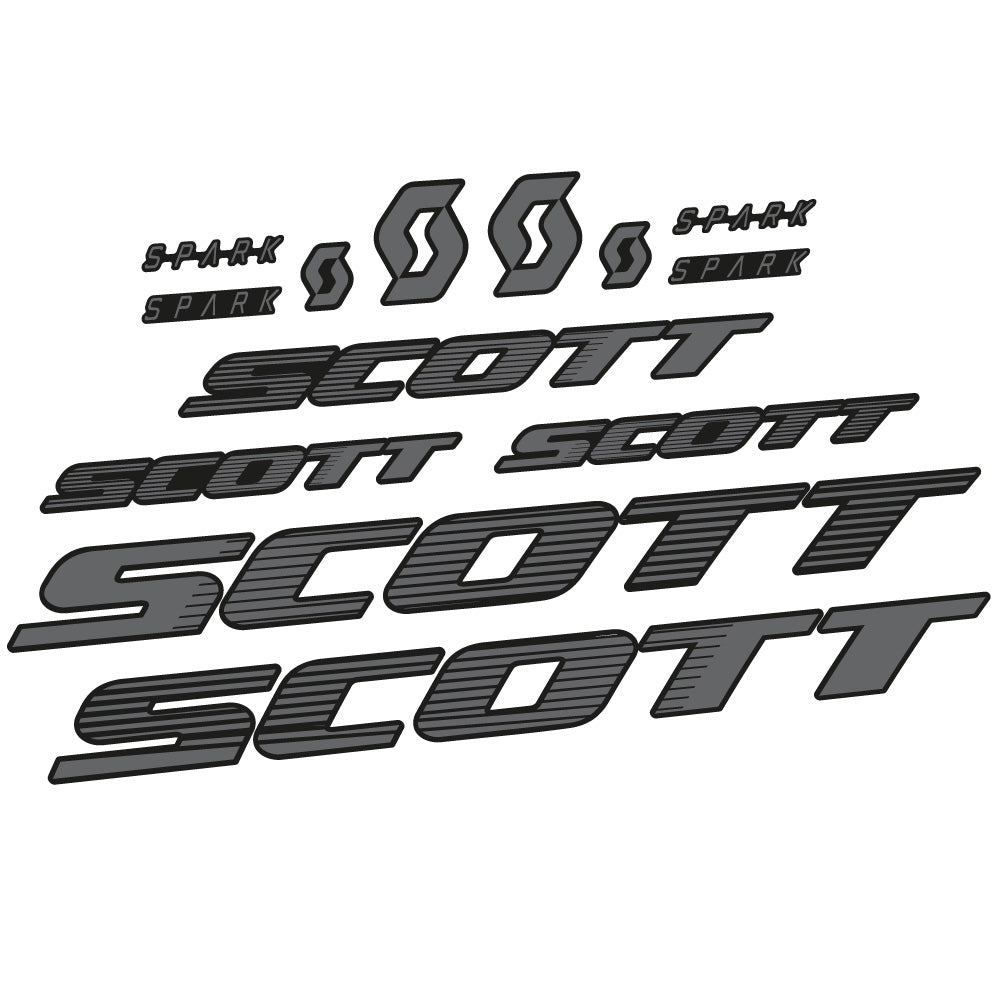 Aufkleber Scott Spark RC 2022, Rahmen, Fahrradaufkleber Vinyl
