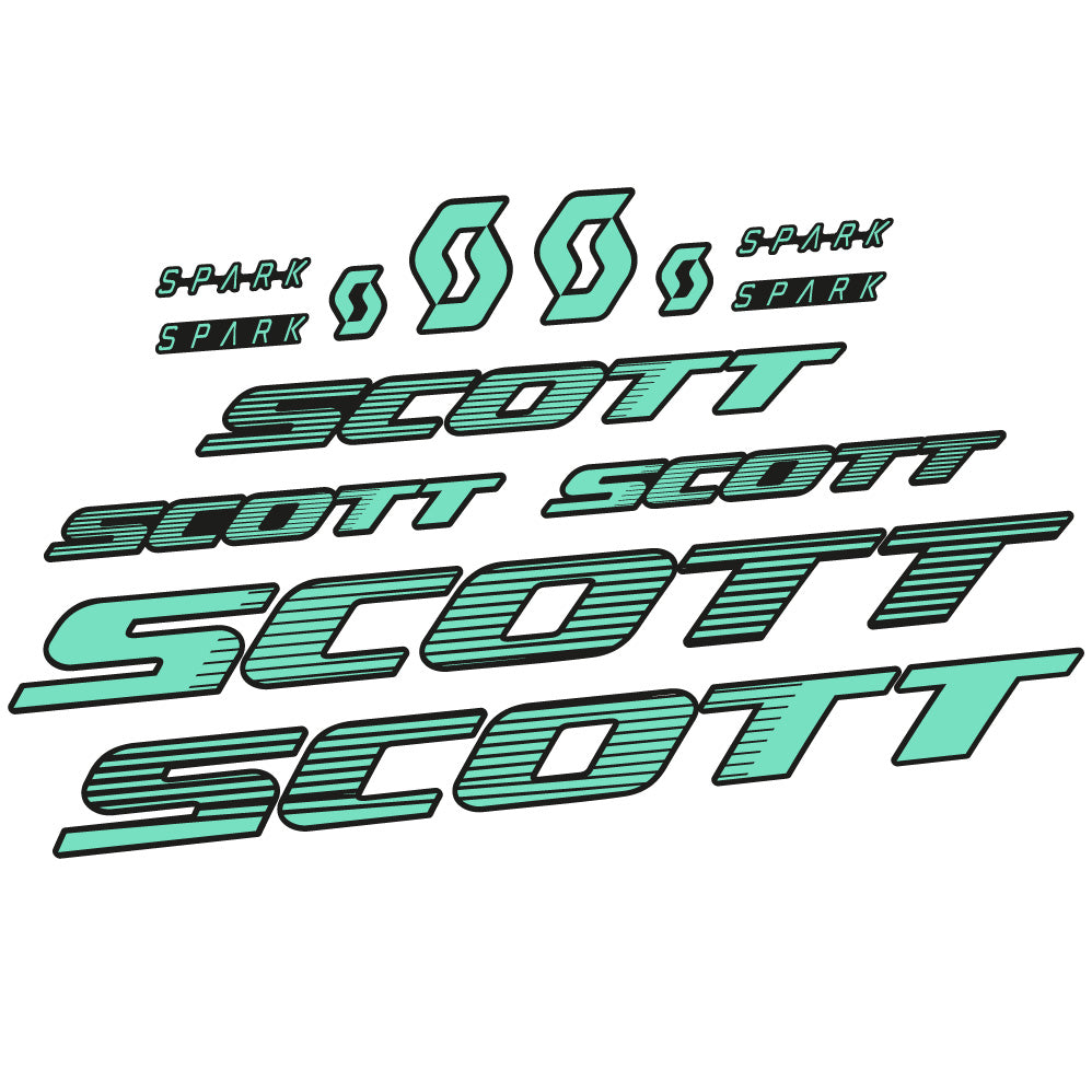 Aufkleber Scott Spark RC 2022, Rahmen, Fahrradaufkleber Vinyl