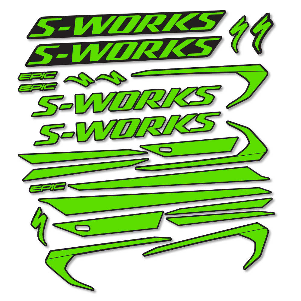 Decal Specialized Epic S-Works 2018, Frame, bike sticker vinyl