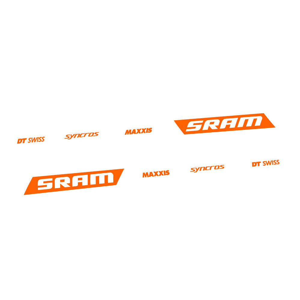 Aufkleber Scott Spark RC WC Sram DT Swiss Maxxis Syncross, Rahmenschwinge, Fahrradaufkleber Vinyl