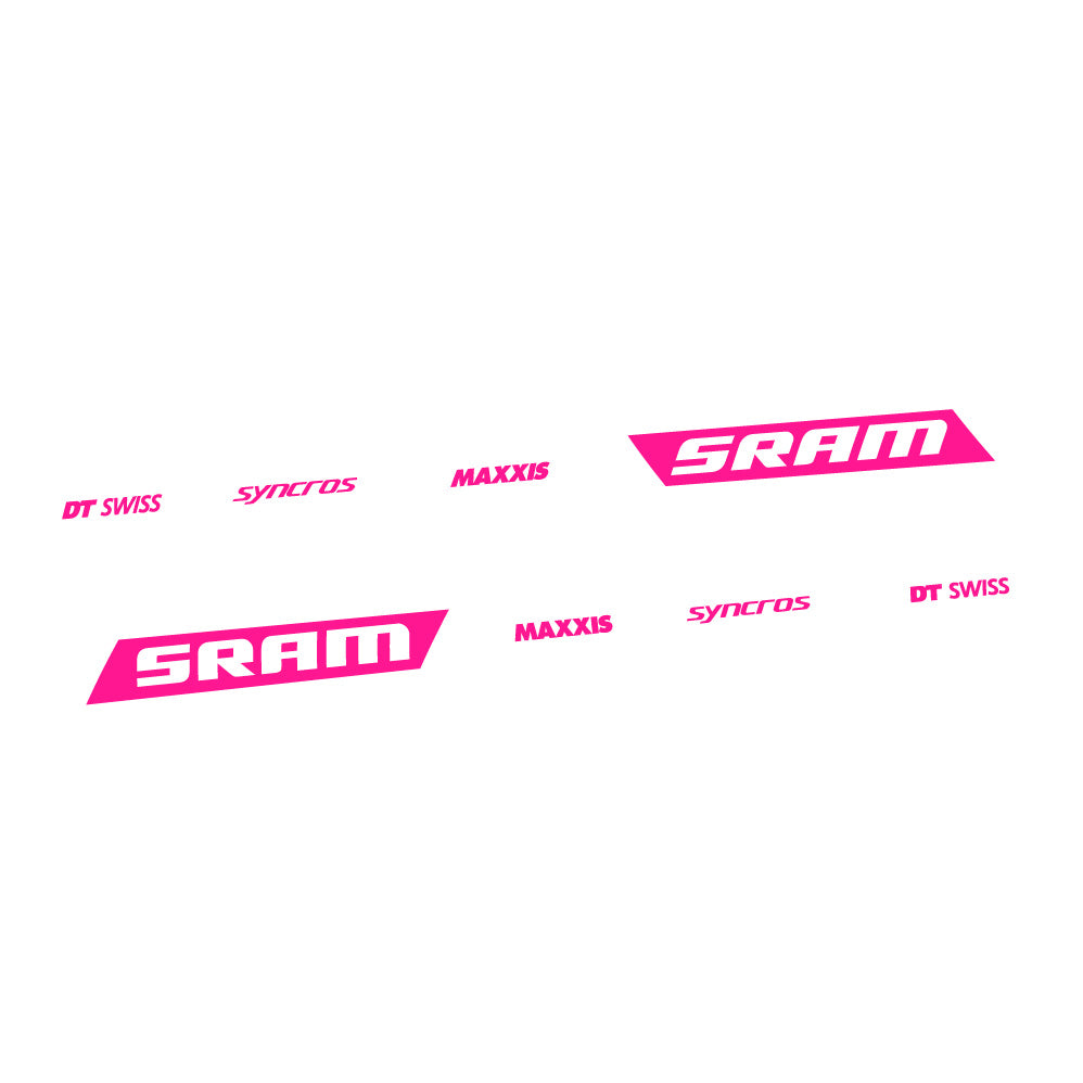 Aufkleber Scott Spark RC WC Sram DT Swiss Maxxis Syncross, Rahmenschwinge, Fahrradaufkleber Vinyl