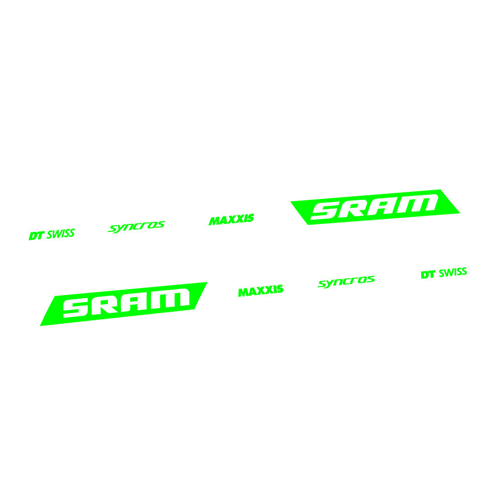 Aufkleber Scott Spark RC WC Sram DT Swiss Maxxis Syncross, Rahmenschwinge, Fahrradaufkleber Vinyl