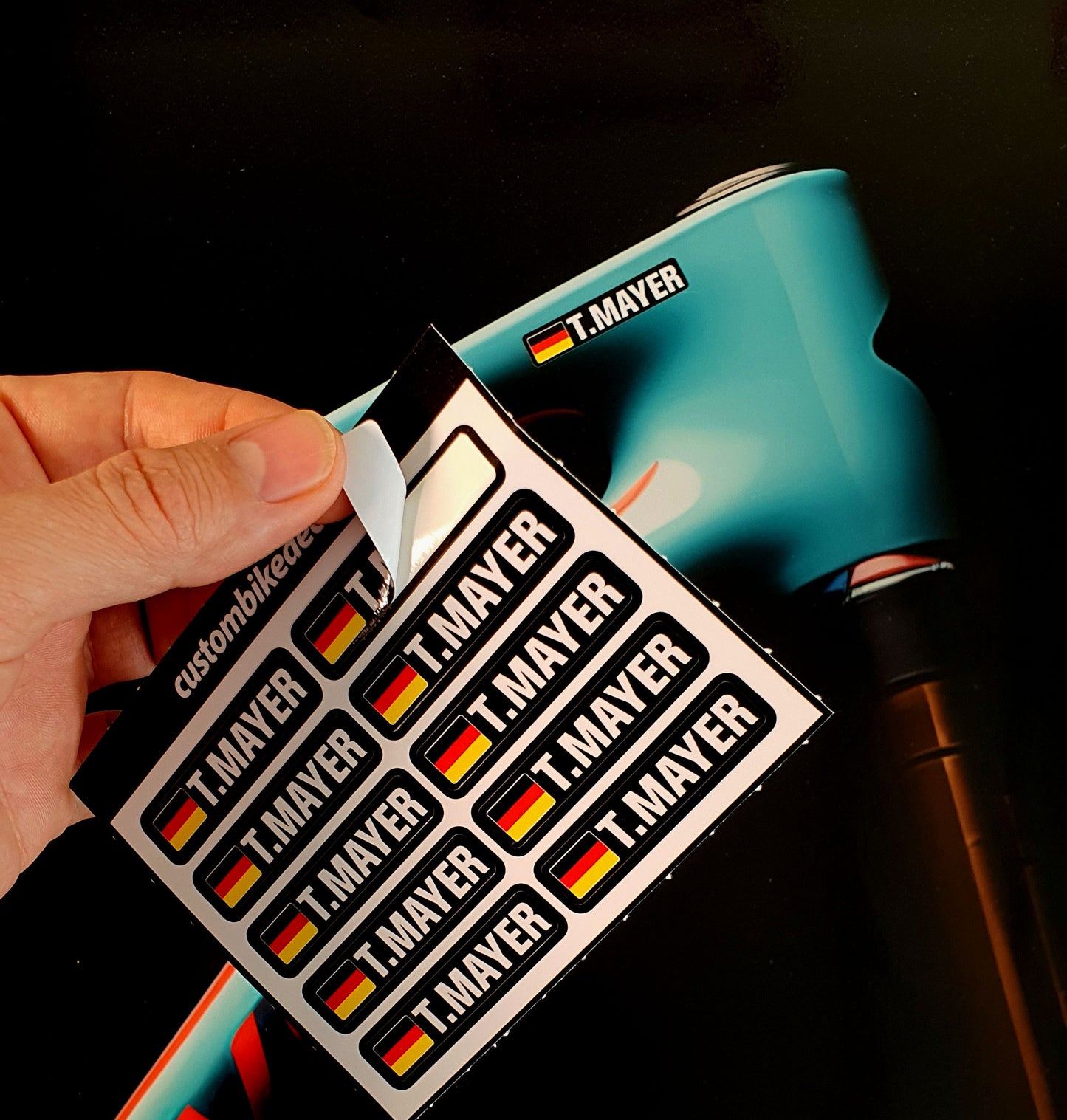 Sticker Name and Flag Special Offer Pack 10 units FREE SHIPPING