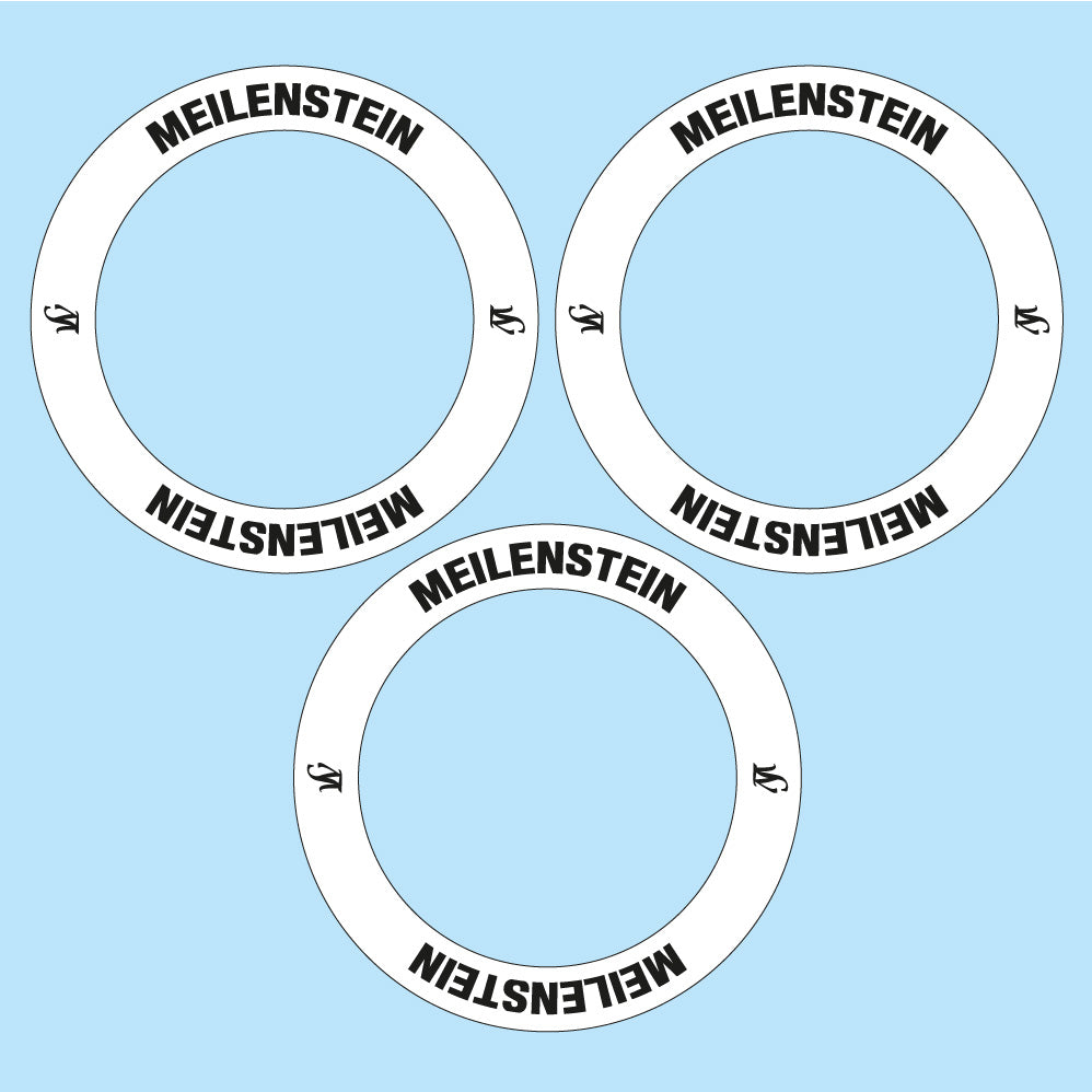 Aufkleber Lightweight Meilenstein 2020, Naben, Fahrradaufkleber Vinyl