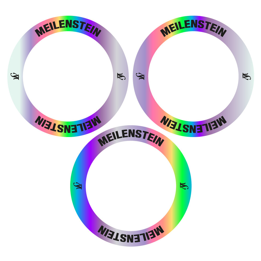 Aufkleber Lightweight Meilenstein 2020, Naben, Fahrradaufkleber Vinyl