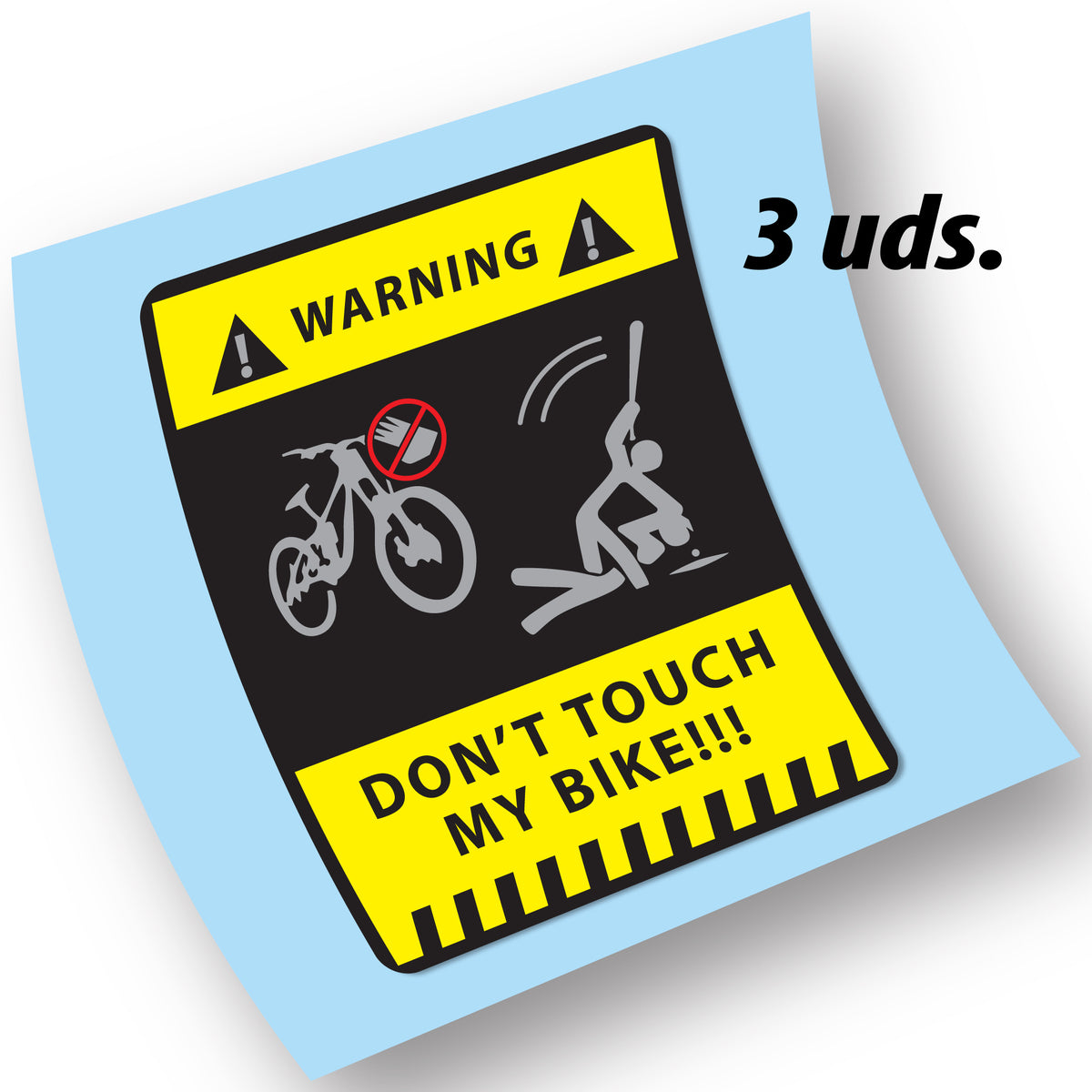Decals, don't touch my bike!!!, Logo, Bike sticker vinyl