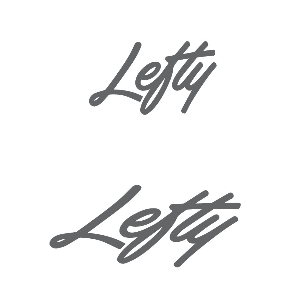 Aufkleber Lefty, Logo, Fahrradaufkleber Vinyl