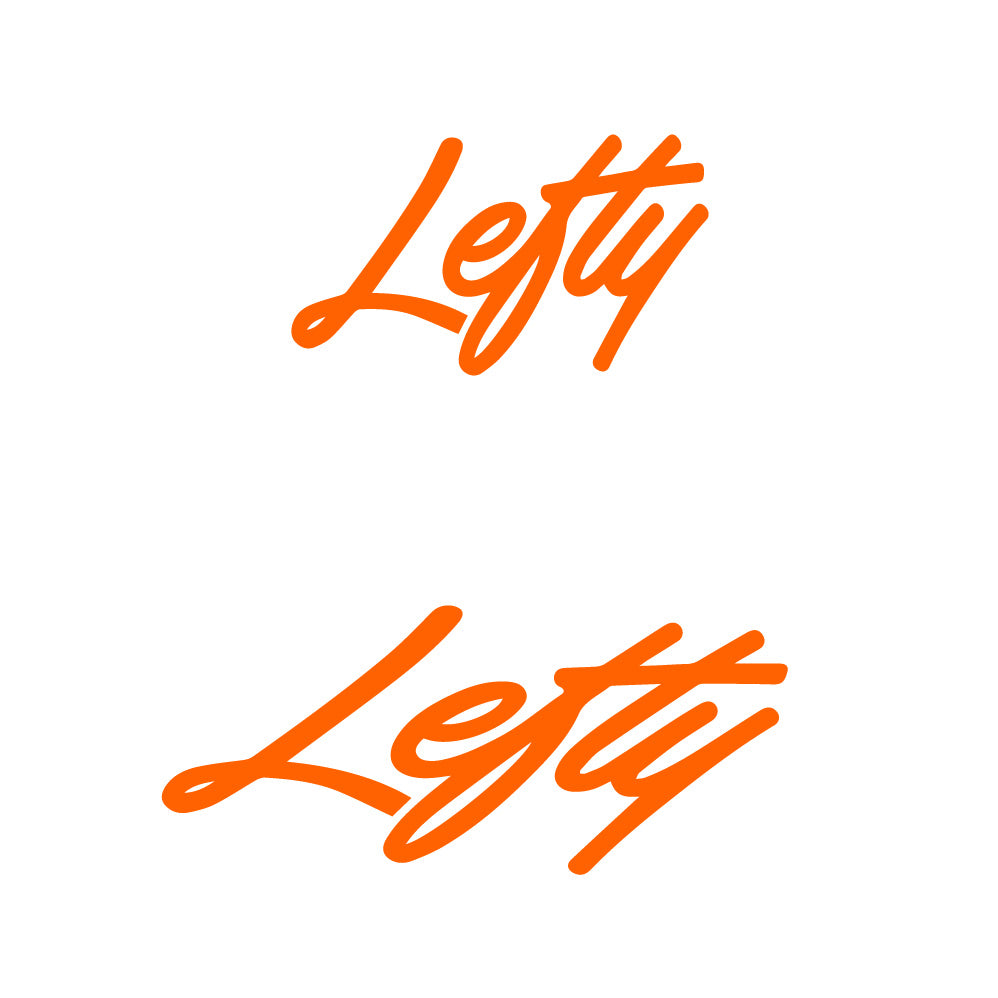Aufkleber Lefty, Logo, Fahrradaufkleber Vinyl