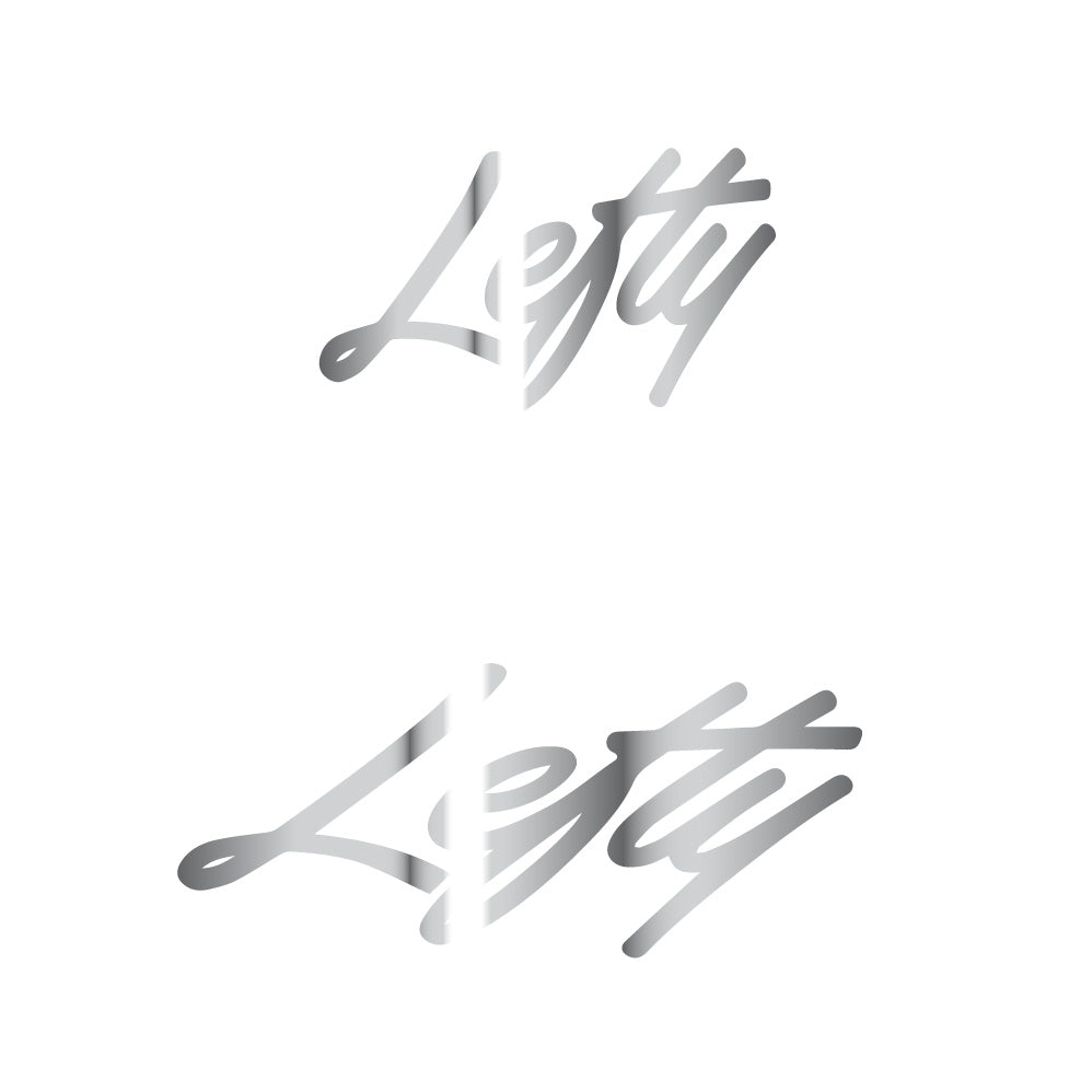 Aufkleber Lefty, Logo, Fahrradaufkleber Vinyl
