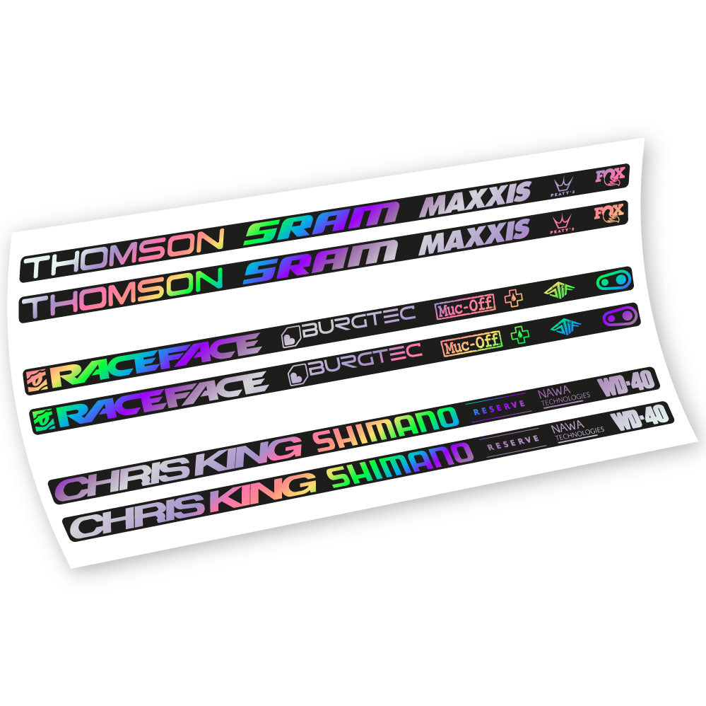Aufkleber, Verschiedene Marken, Rahmen, Fahrradaufkleber Vinyl