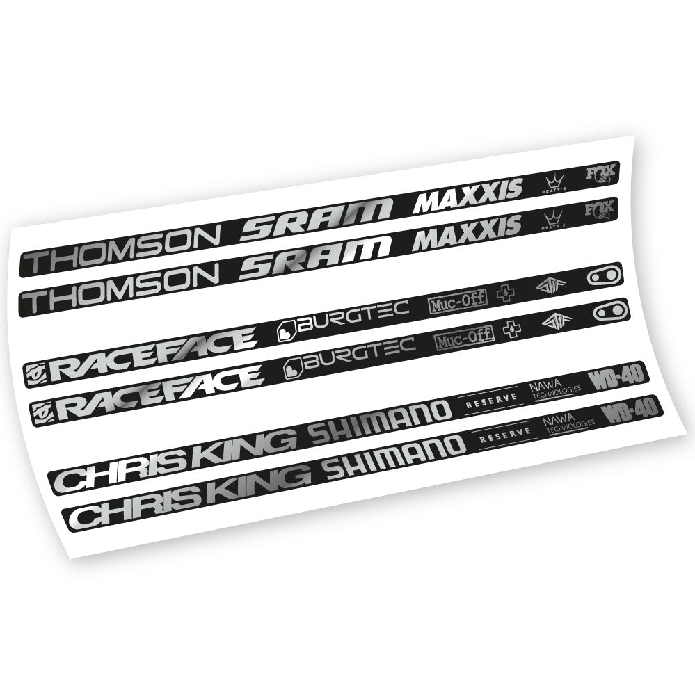 Aufkleber, Verschiedene Marken, Rahmen, Fahrradaufkleber Vinyl