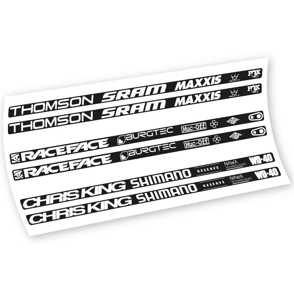 Aufkleber, Verschiedene Marken, Rahmen, Fahrradaufkleber Vinyl