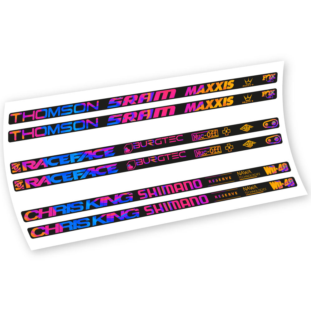 Aufkleber, Verschiedene Marken, Rahmen, Fahrradaufkleber Vinyl