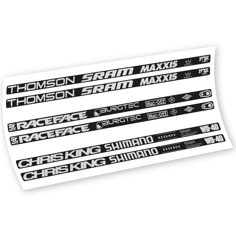Aufkleber, Verschiedene Marken, Rahmen, Fahrradaufkleber Vinyl