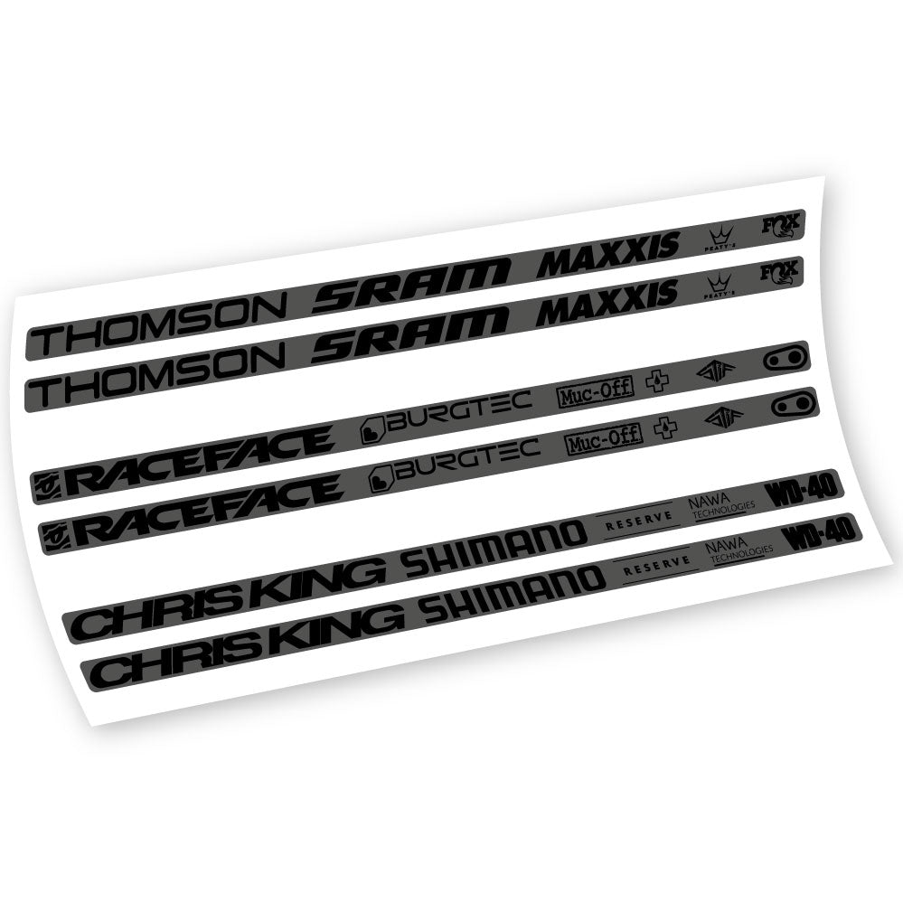 Aufkleber, Verschiedene Marken, Rahmen, Fahrradaufkleber Vinyl