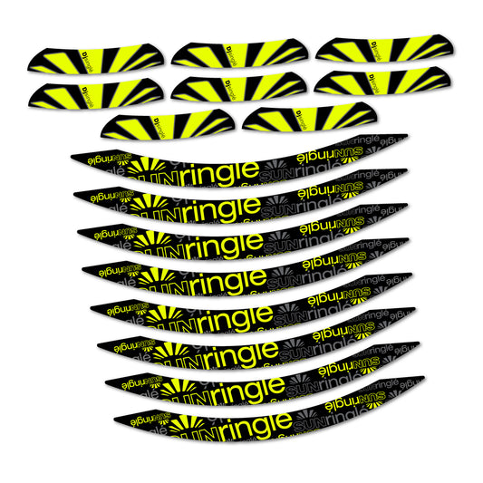 Neon Yellow decal for Sun Ringle DJ Single 2017-2018 MTB wheel 26" – bike sticker vinyl