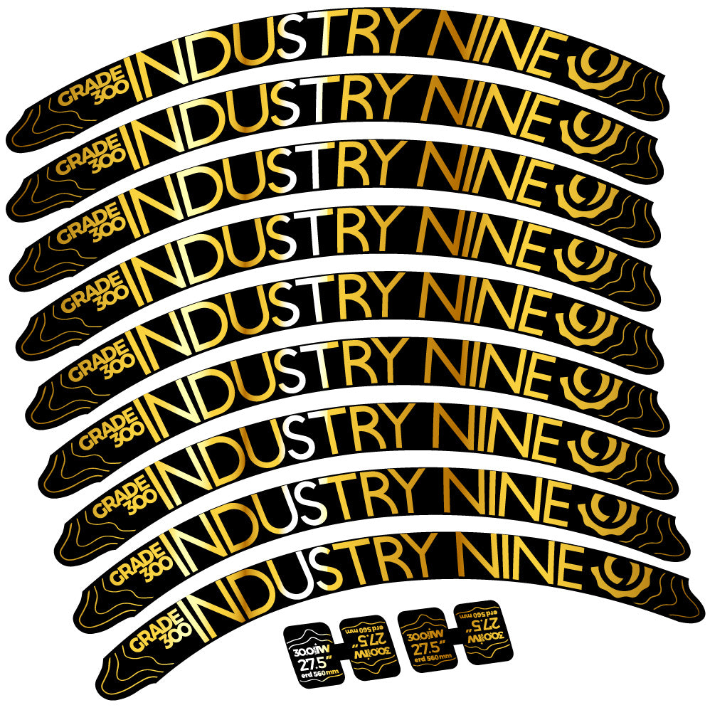 Aufkleber Industry Nine Grade 300, MTB-Rad 27,5, Fahrradaufkleber Vinyl