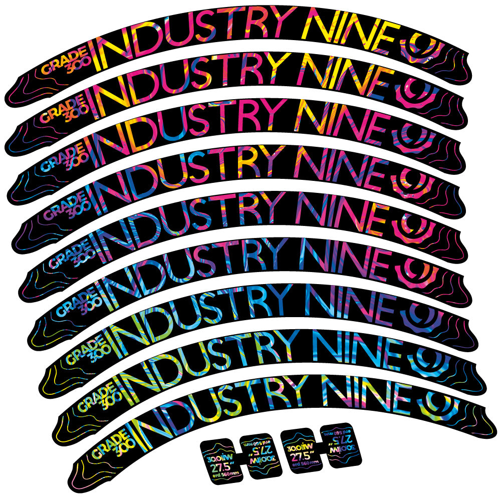 Aufkleber Industry Nine Grade 300, MTB-Rad 27,5, Fahrradaufkleber Vinyl