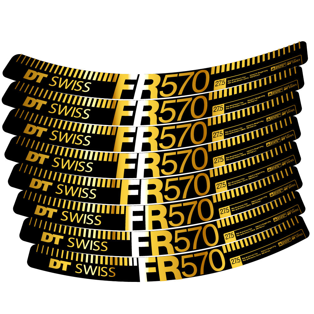 Aufkleber DT Swiss FR 570, MTB-Rad 29, Fahrradaufkleber Vinyl