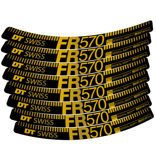 Aufkleber DT Swiss FR 570, MTB-Rad 29, Fahrradaufkleber Vinyl