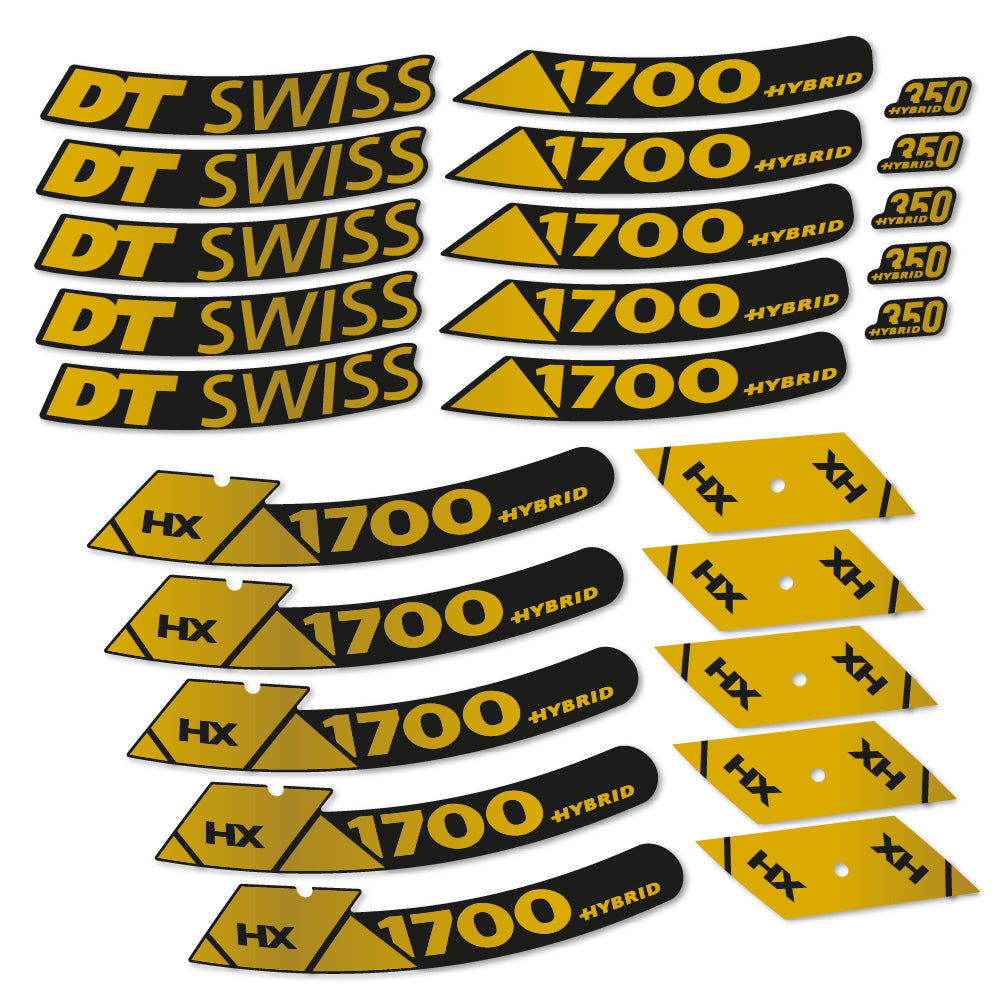 Aufkleber DT Swiss Hybrid HX 1700 Spline 29, MTB-Rad 29, Fahrradaufkleber Vinyl