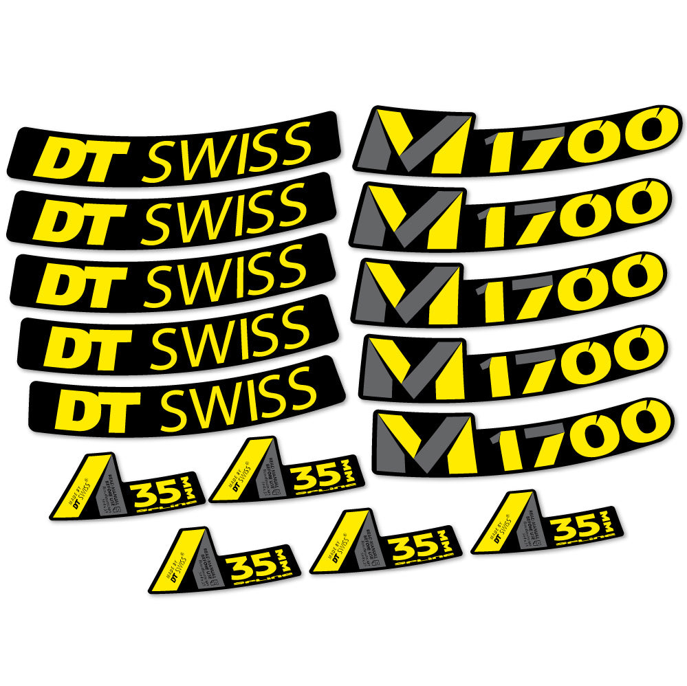 Aufkleber DT Swiss M1700 35mm, MTB-Rad 29, Fahrradaufkleber Vinyl
