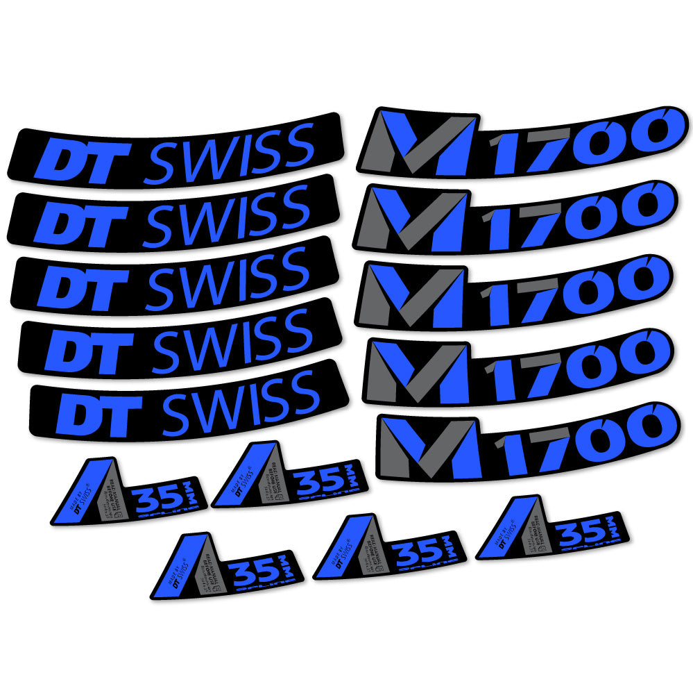 Aufkleber DT Swiss M1700 35mm, MTB-Rad 29, Fahrradaufkleber Vinyl