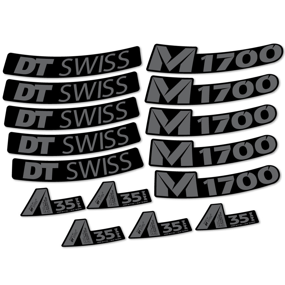 Aufkleber DT Swiss M1700 35mm, MTB-Rad 29, Fahrradaufkleber Vinyl
