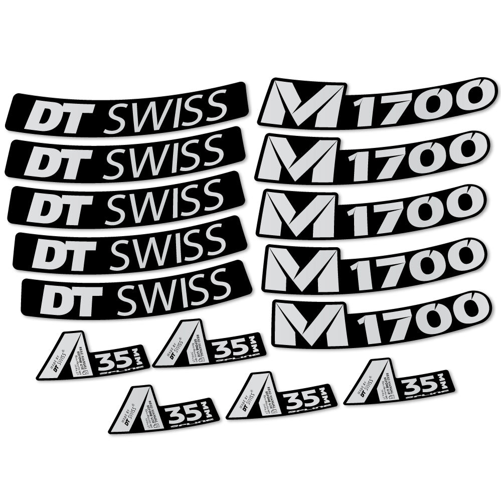 Aufkleber DT Swiss M1700 35mm, MTB-Rad 29, Fahrradaufkleber Vinyl