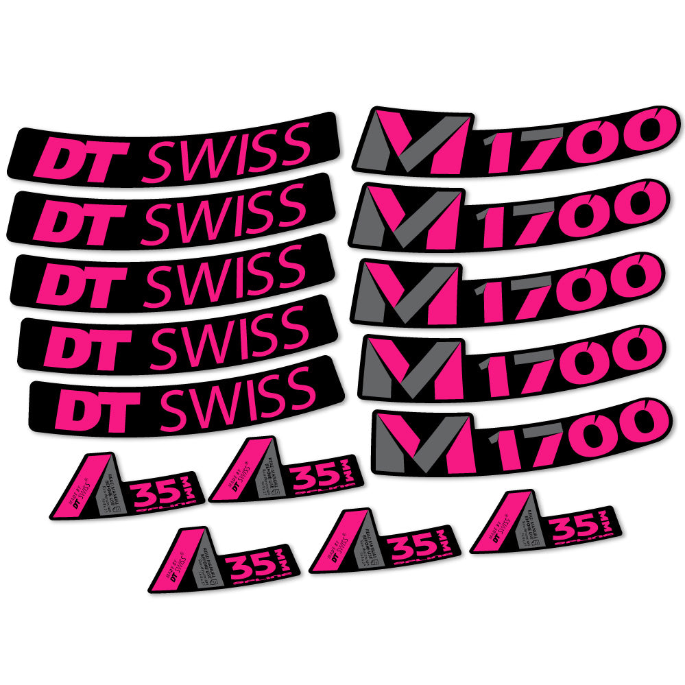Aufkleber DT Swiss M1700 35mm, MTB-Rad 29, Fahrradaufkleber Vinyl