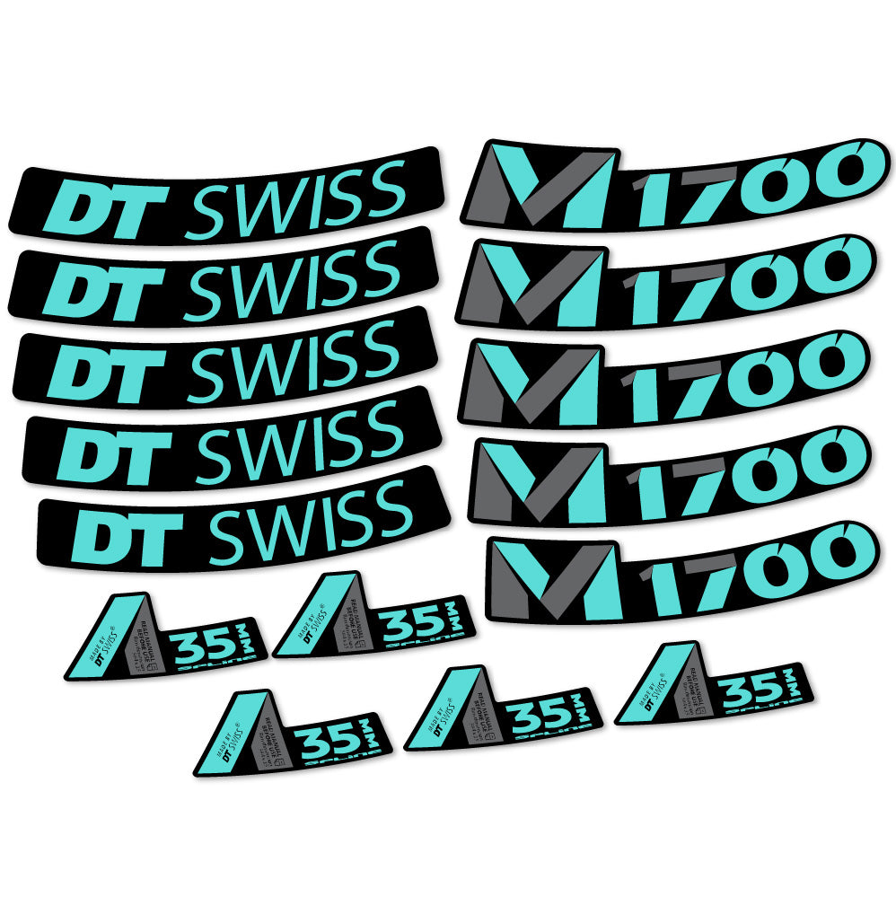 Aufkleber DT Swiss M1700 35mm, MTB-Rad 29, Fahrradaufkleber Vinyl