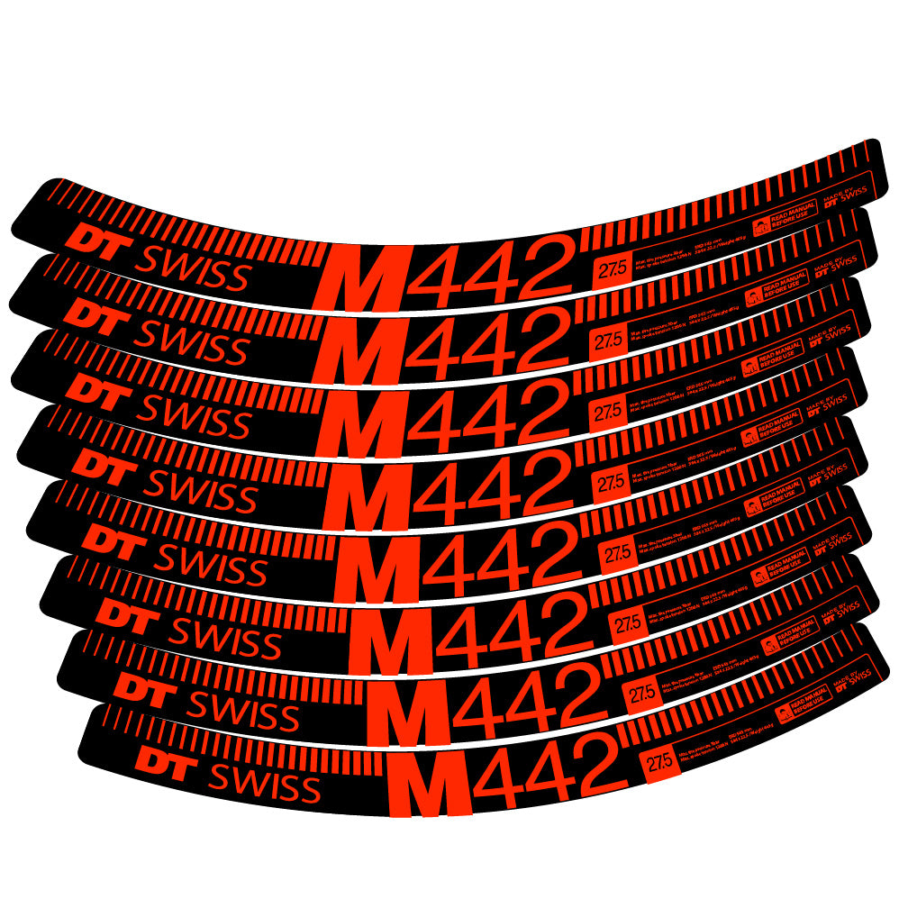 Aufkleber DT Swiss M442, MTB-Rad 29, Fahrradaufkleber Vinyl