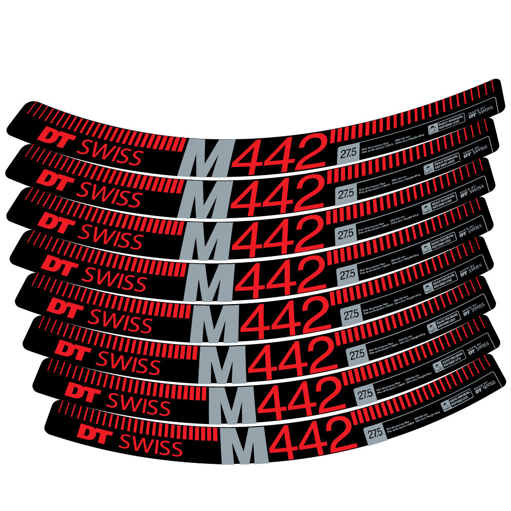 Aufkleber DT Swiss M442, MTB-Rad 29, Fahrradaufkleber Vinyl