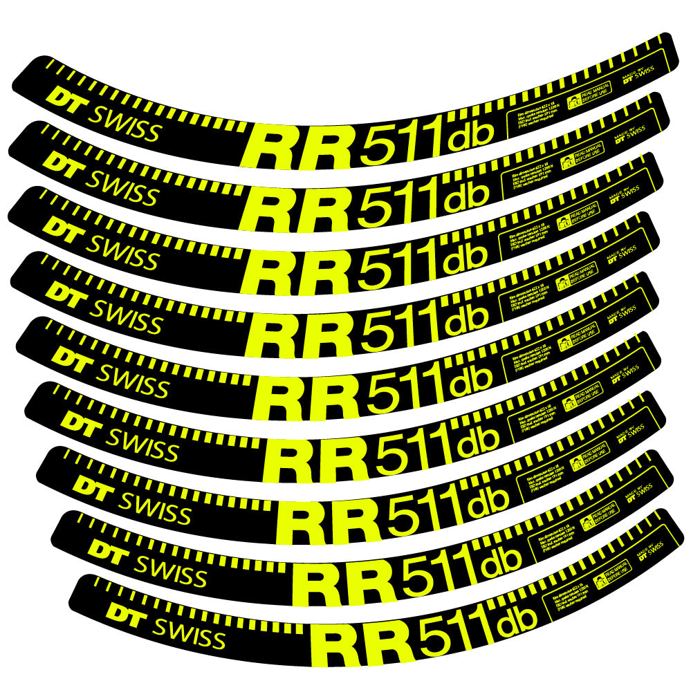 Aufkleber DT Swiss FR511 db, MTB-Rad 29, Fahrradaufkleber Vinyl
