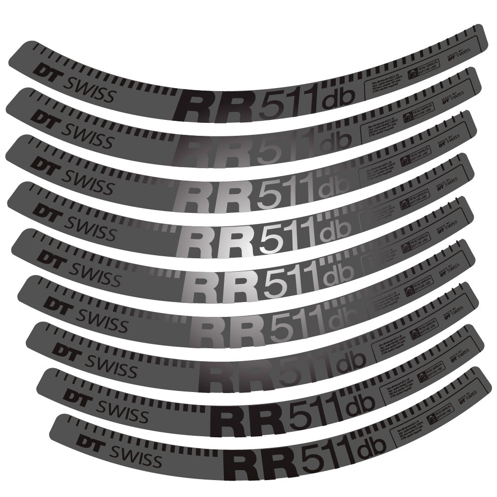 Aufkleber DT Swiss FR511 db, MTB-Rad 29, Fahrradaufkleber Vinyl