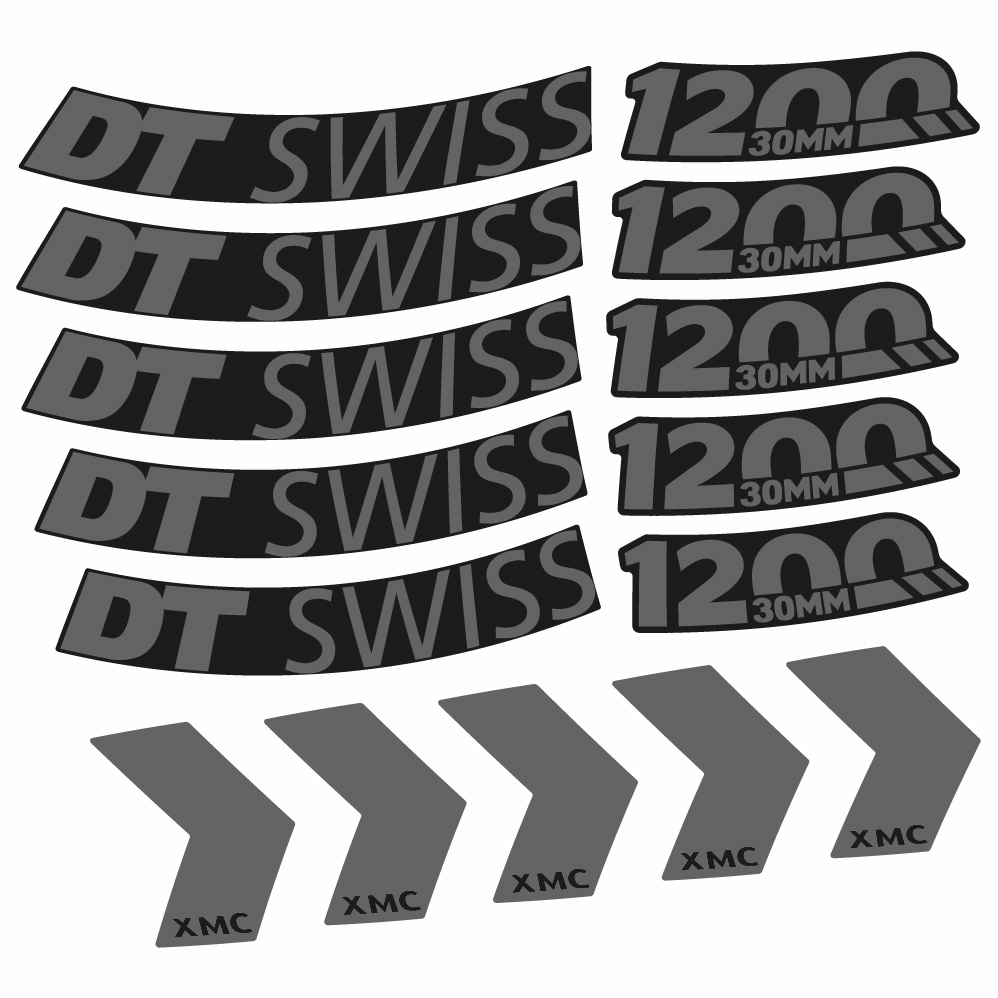 Aufkleber DT Swiss XMC 1200 Spine 30, MTB-Rad 29, Fahrradaufkleber Vinyl