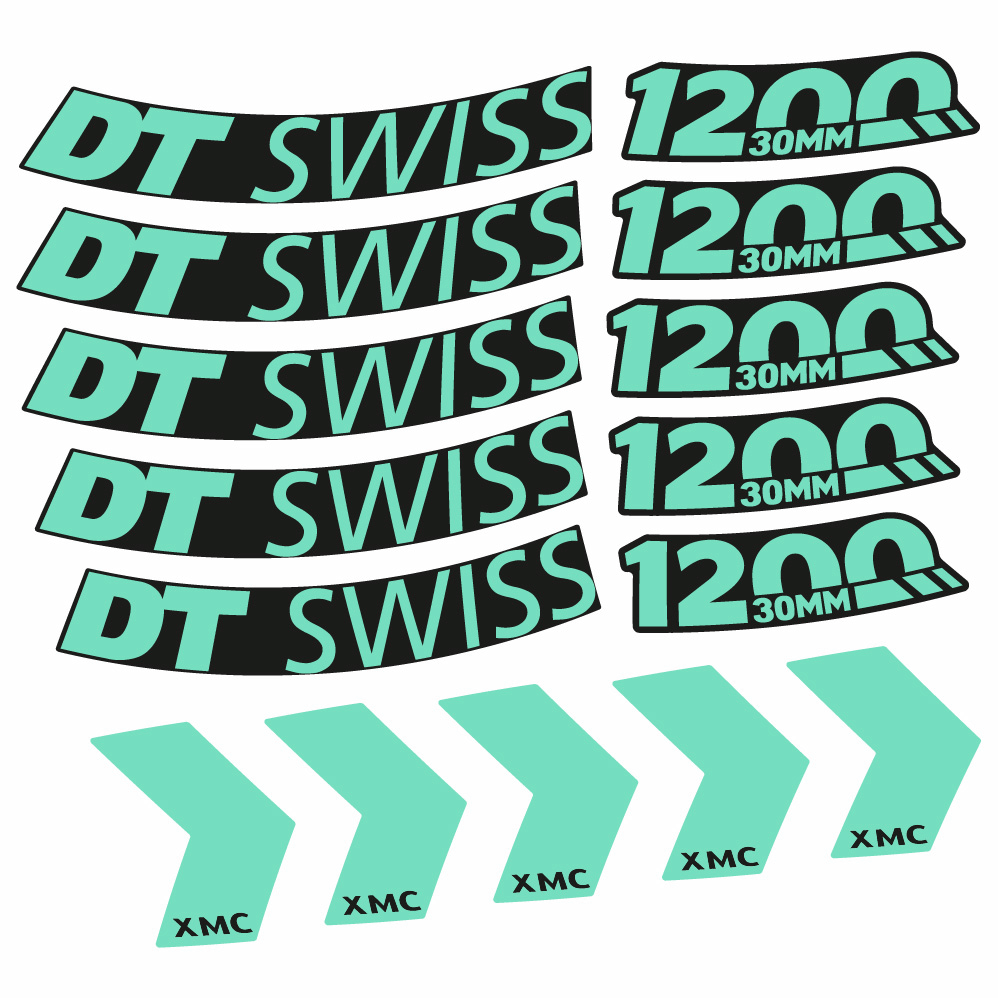 Aufkleber DT Swiss XMC 1200 Spine 30, MTB-Rad 29, Fahrradaufkleber Vinyl
