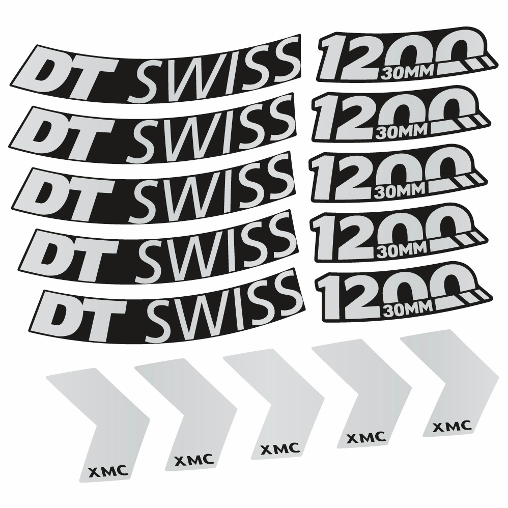 Aufkleber DT Swiss XMC 1200 Spine 30, MTB-Rad 29, Fahrradaufkleber Vinyl
