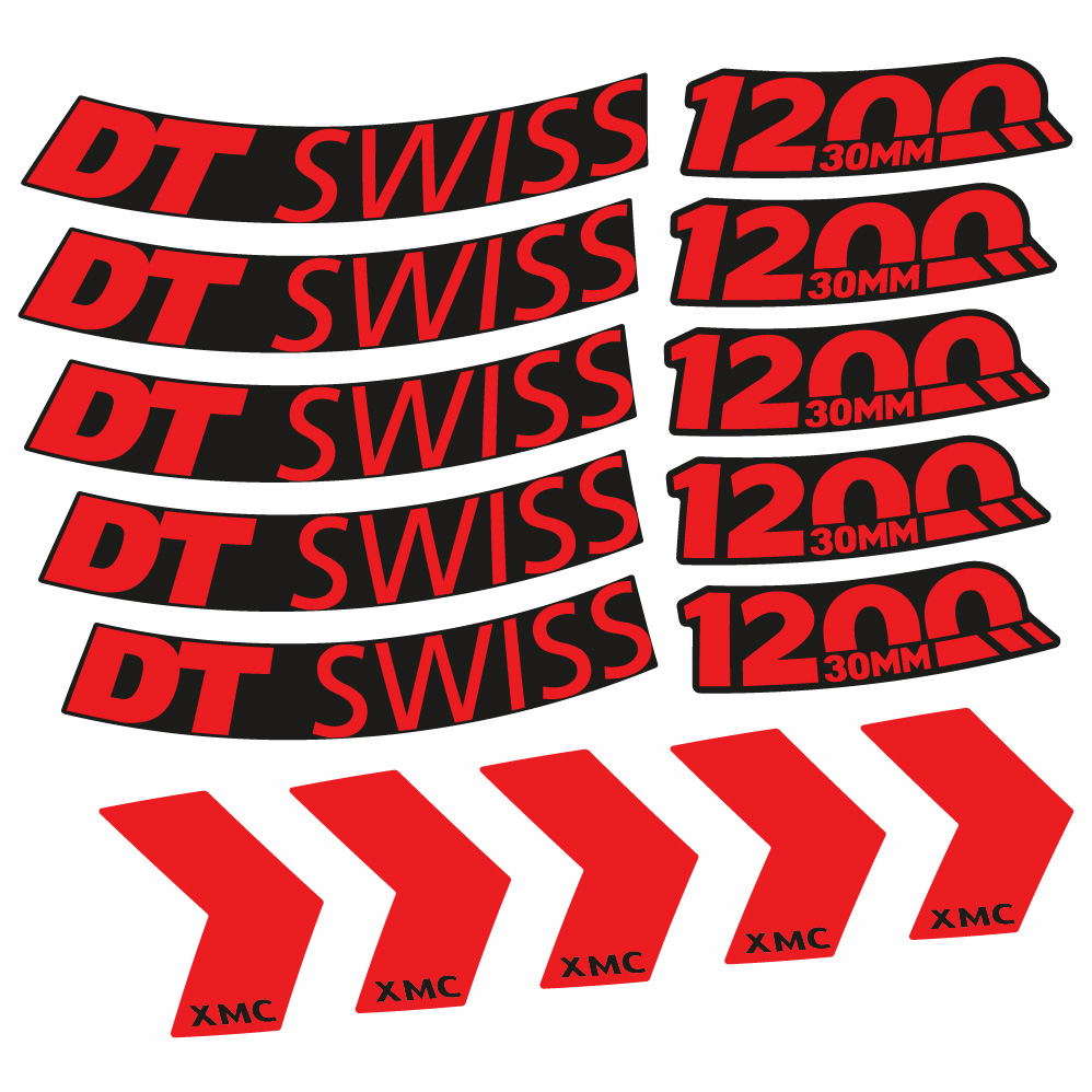 Aufkleber DT Swiss XMC 1200 Spine 30, MTB-Rad 29, Fahrradaufkleber Vinyl