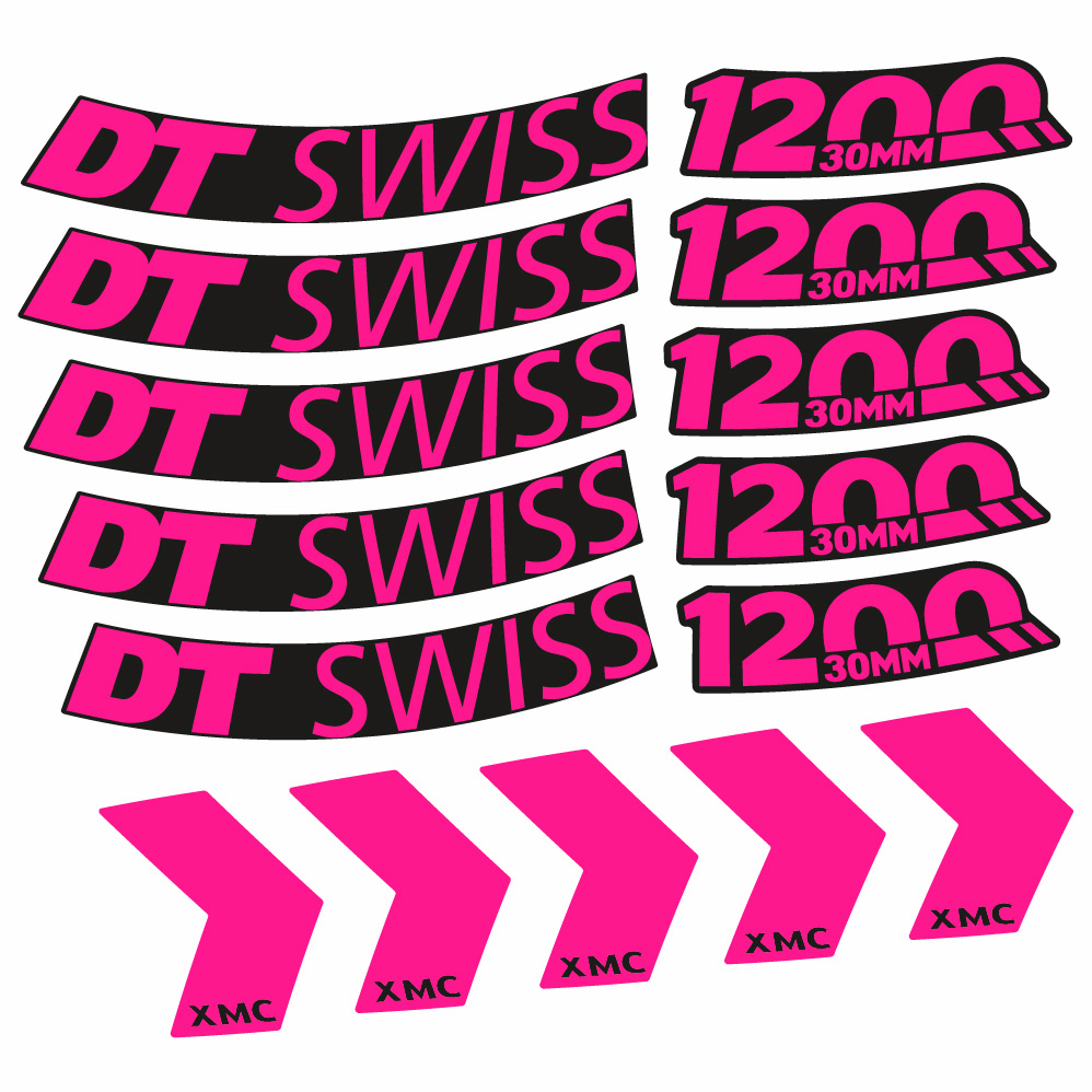 Aufkleber DT Swiss XMC 1200 Spine 30, MTB-Rad 29, Fahrradaufkleber Vinyl