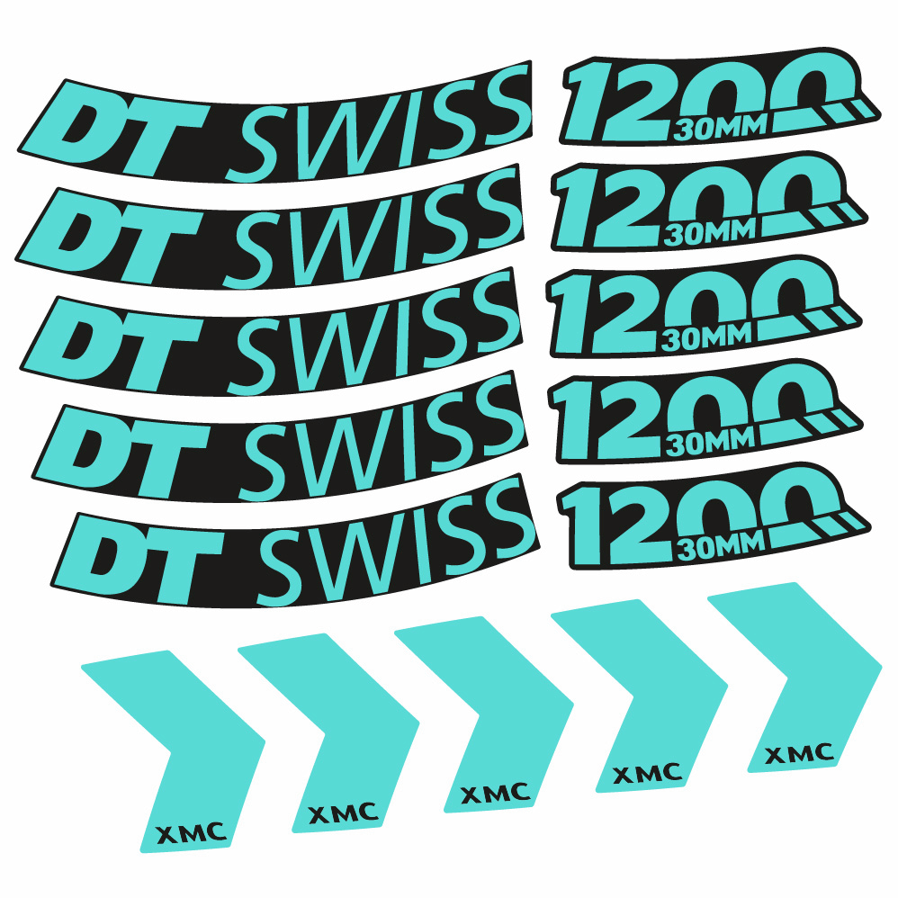 Aufkleber DT Swiss XMC 1200 Spine 30, MTB-Rad 29, Fahrradaufkleber Vinyl