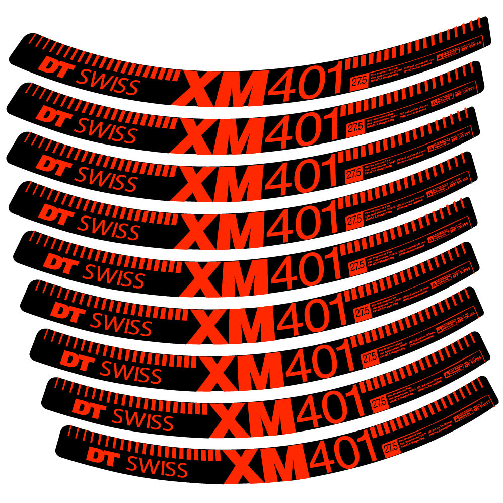 Aufkleber DT Swiss XM401, MTB-Rad 29, Fahrradaufkleber Vinyl