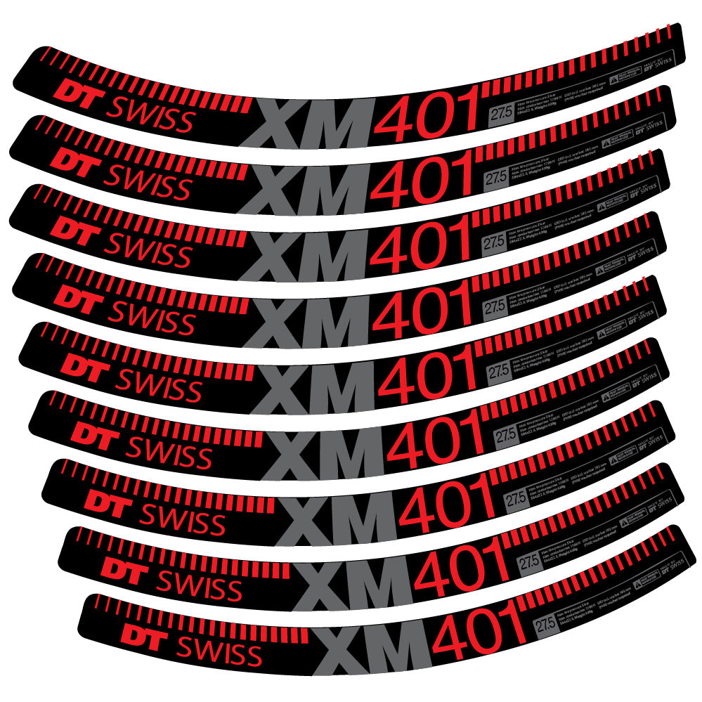 Aufkleber DT Swiss XM401, MTB-Rad 29, Fahrradaufkleber Vinyl